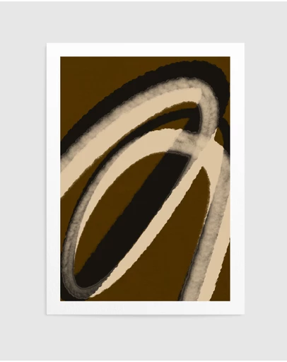 Olive et Oriel - Espressostrokes No 5 by Treechild Art Print