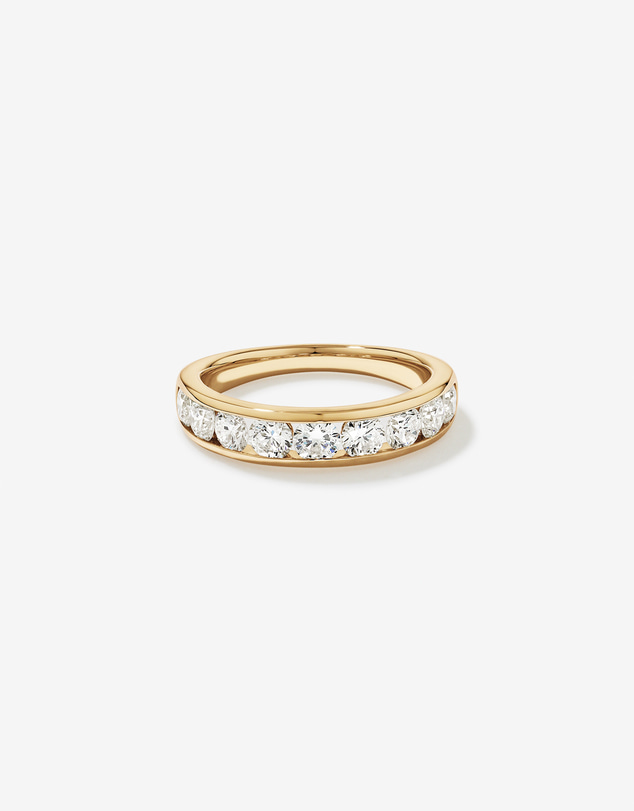 Michael Hill - 1.50 Carat TW Round Brilliant Laboratory-Grown Diamond Channel Set Wedding Ring in 10kt Yellow Gold
