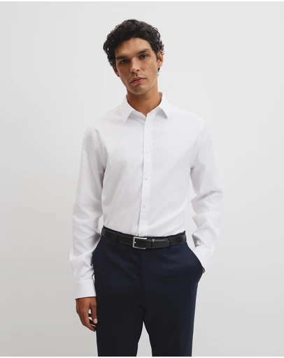 Country Road - Slim Fit Textured Travel Shirt