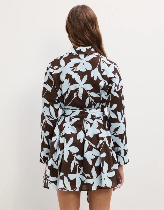 The Fated - Voilet Mini Shirt Dress