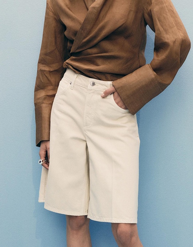 M.N.G - Sofia High-Waisted Straight Jorts
