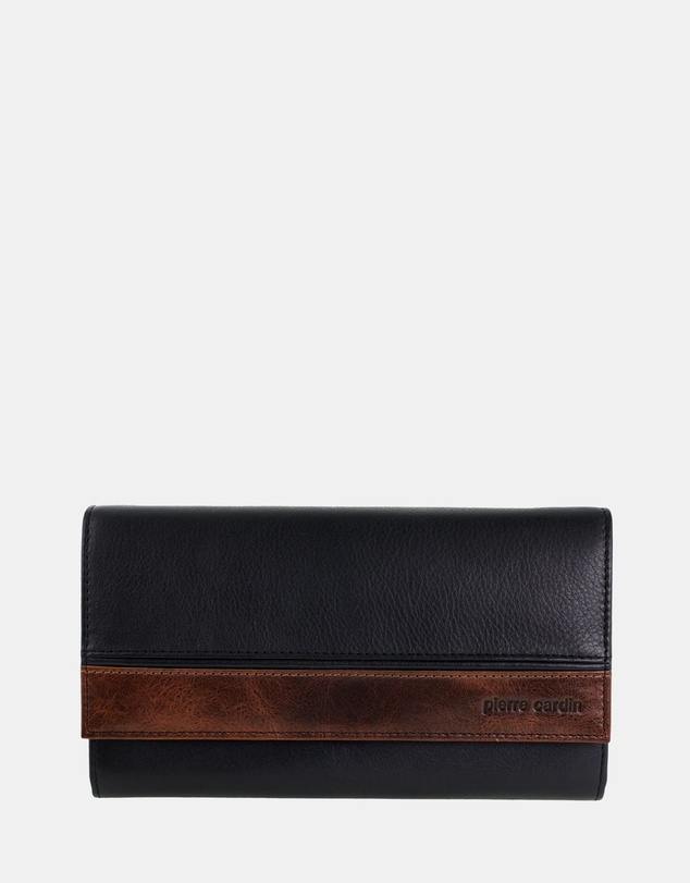 Pierre Cardin - Pierre Cardin Leather Rustic Flat Wallet