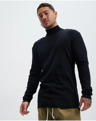 Surrounded By Ghosts - The Atacamite Slim Rib Knit Turtle Neck T-Shirt