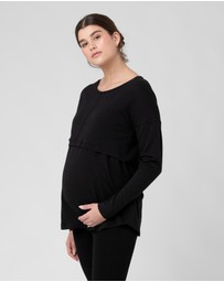 Ripe Maternity - Richie Long Sleeve Nursing Tee
