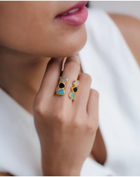 Meshca - Trio Spark Bridge Ring