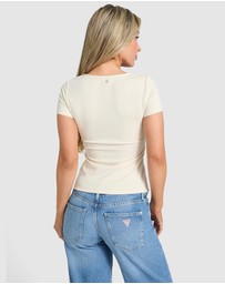 GUESS - SS Sandwash Rib Karina T-Shirt