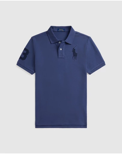Polo Ralph Lauren - Big Pony Cotton Mesh Polo Shirt - Kids