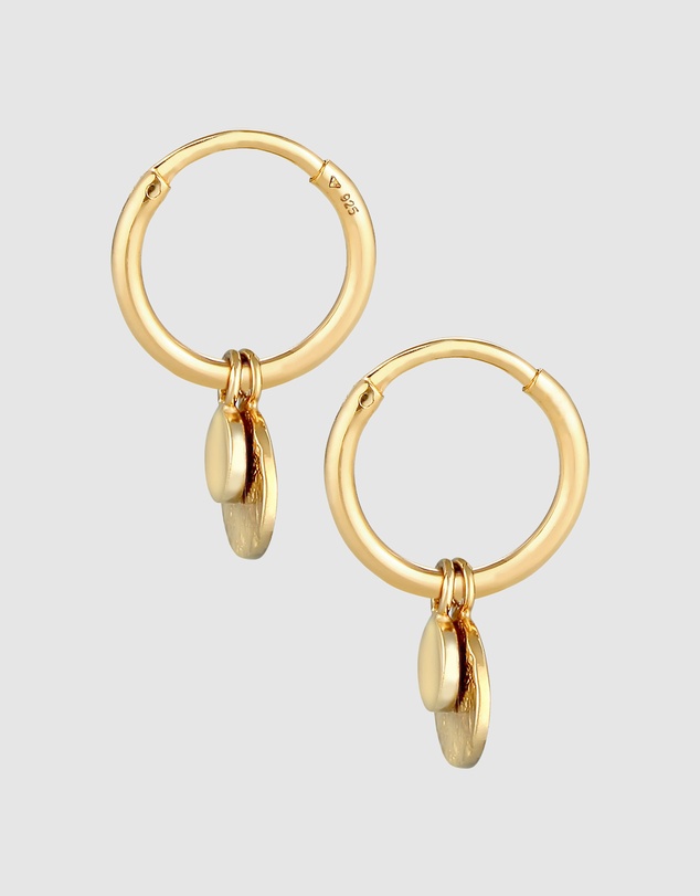 Elli Jewelry - Vintage Drop Earrings in Gold-Plated 925 Silver
