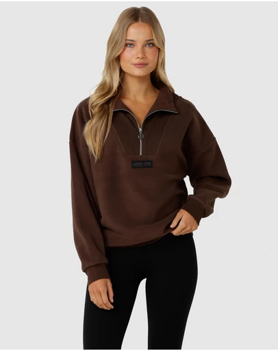 Lorna Jane - Clubhouse Polar Fleece Half Zip Sweater
