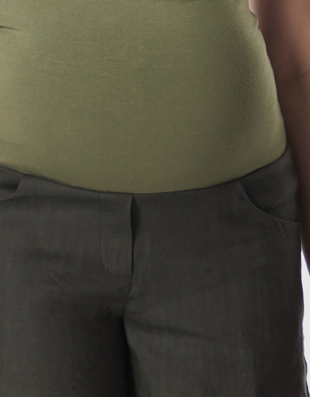 Soon Maternity - Nala Overbelly Linen Shorts