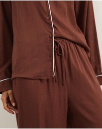 Atmos&Here - Ava Linen Blend Long PJ Set