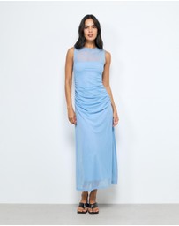 AERE - Skye Mesh Midi Dress