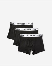 Cotton On - 3 Pack Mens Organic Cotton Trunks