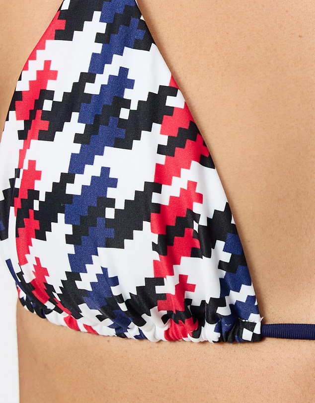 Perfect Moment - Houndstooth Pm Bikini Top