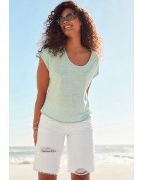 NEXT - Ripped Denim Bermuda Shorts