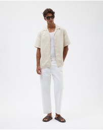 AERE - Euro Resort Linen Camp Collar Shirt