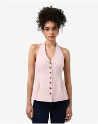 Forcast - Lola Halter Neck Peplum Vest