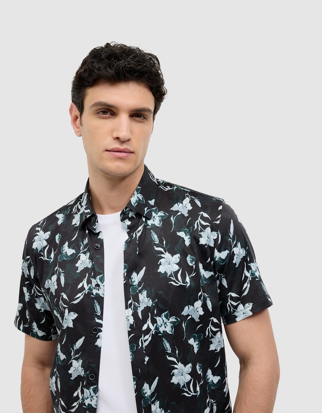 Politix - Shadow Floral Short Sleeve Shirt