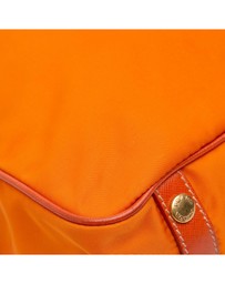 Pre-Loved by Azura Reborn - Pre-Loved Saffiano Trimmed Tessuto Logo Oro Satchel