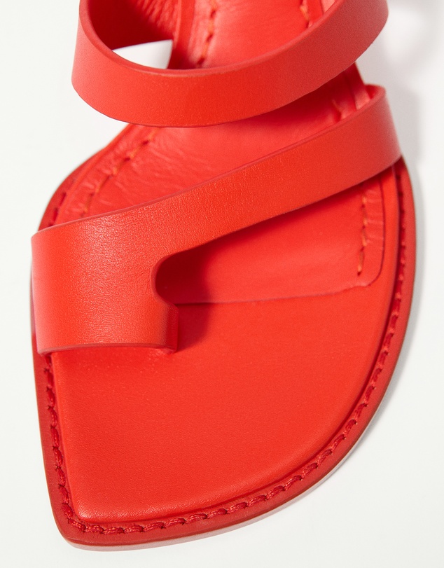 M.N.G - Wedge Leather Sandals