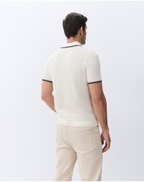 UNISON - Tipped Knit Polo