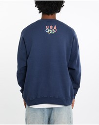 Vintage by The Real Deal - Pre Loved - Vintage 1996 Olympics Jeopardy Sponsor Sweatshirt