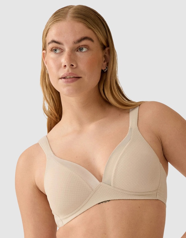 Naturana - Wednesday Jacquard Wireless T-Shirt Bra with Padded Straps