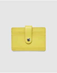 Globite - Leather RFID Card Holder Snap Button