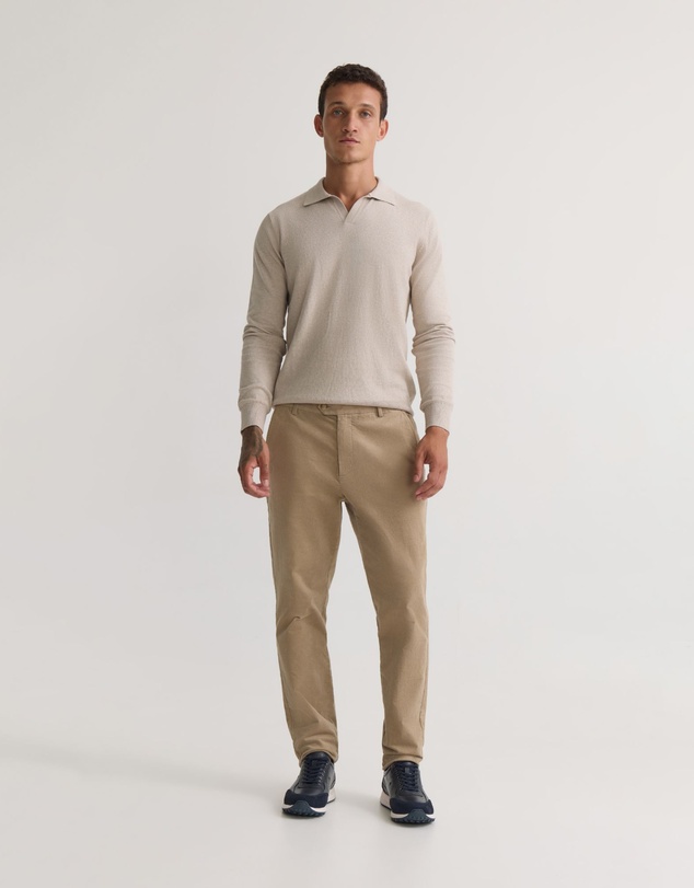 Oxford - Dominic Open Polo Collar Knit