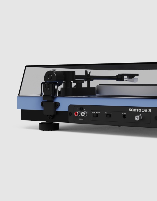 iWorld - Kanto OBI3 (2nd Gen) Turntable with Bluetooth 5.3, Preamp, and Pitch Control - Matte Ice Blue