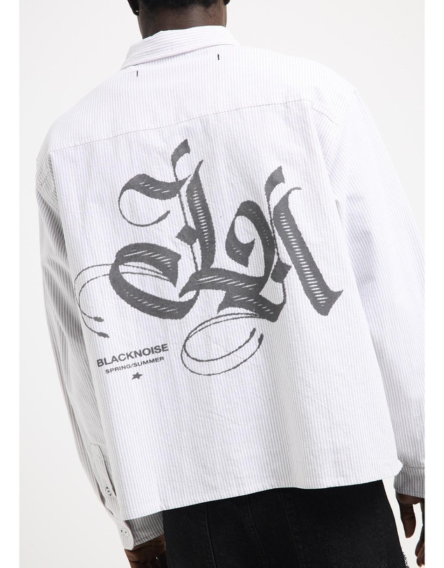 Black Noise White Rain - La Long Sleeve Shirt