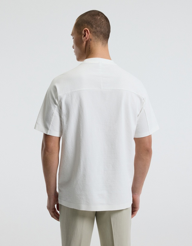 Calibre - Loose Fit Crepe T-shirt White