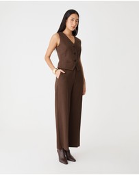 Forcast - Zara Pinstripe Tailored Pants
