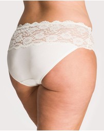 Ava & Audrey  - Ava & Audrey Greta Lace and Cotton Brief