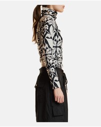 Cynthia Rowley - Turtle Neck Lycra Top