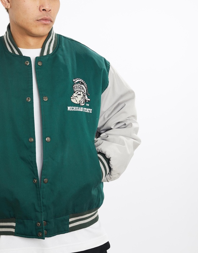 Vintage by The Real Deal - Pre Loved - Vintage NCAA Michigan State Spartans Varsity Jacket