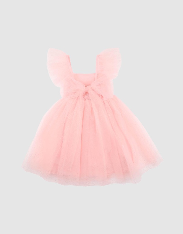Bebe by Minihaha - Festive Pink Glitter Tulle Dress - Kids