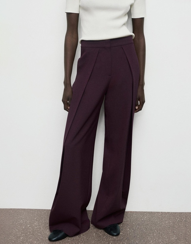 M.N.G - Pleated Wide Leg Trousers