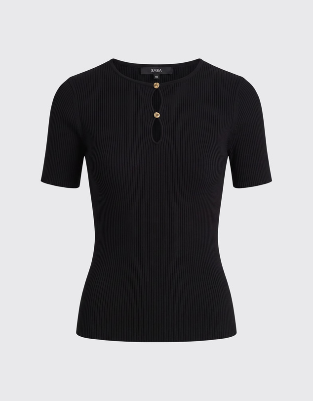 SABA - Vicky Keyhole Rib Knit