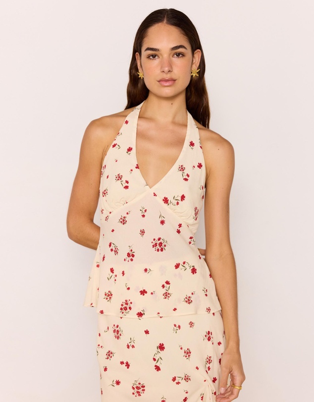 MINKPINK - Clemence Halter Bias Top