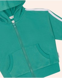Huxbaby - Heritage Green Sports Zip Through - Babies-Kids