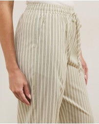 Atmos&Here - Elis Cotton Pants With Drawstring Detail At Waist