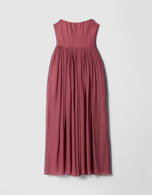 & Other Stories - Sheer Corset Midi Dress