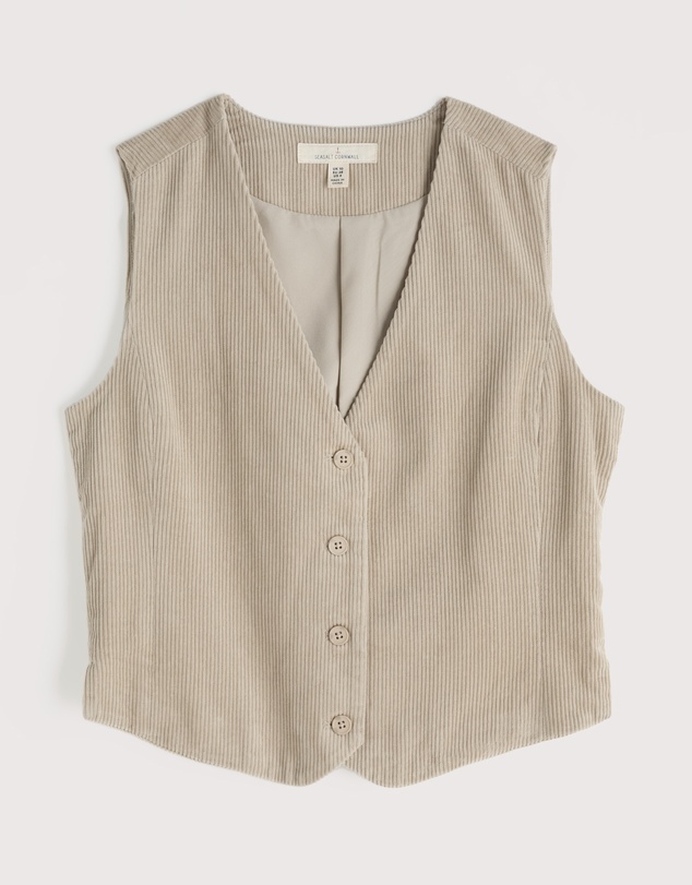 Seasalt - Pinpoint Fitted Corduroy Waistcoat