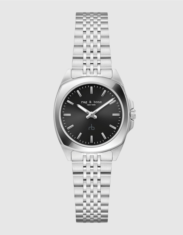 rag & bone - Rag & Bone Bleeker Silver-Tone Analogue Watch
