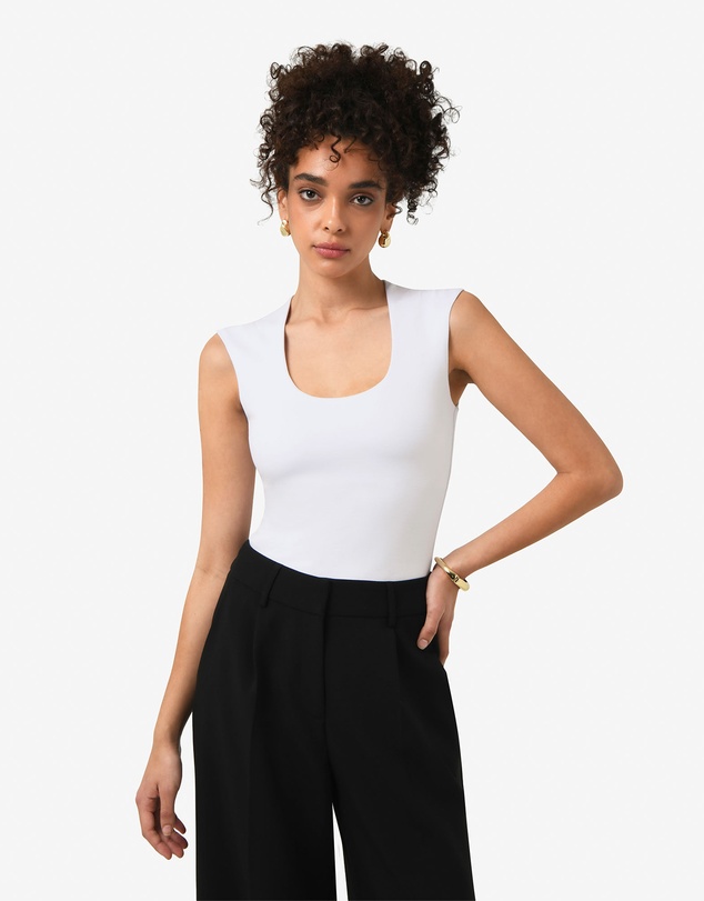Forcast - Soho Rounded Square Neck Top