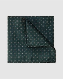 Politix - Geo Jacquard Silk Pocket Square