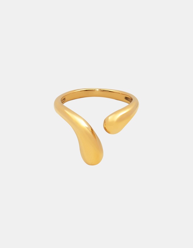 Zoe Olivia - Waterproof Organic Wave Adjustable Ring
