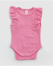 WITH LOVE FOR KIDS - Shimmy Wide Rib Tank Onesie - Babies