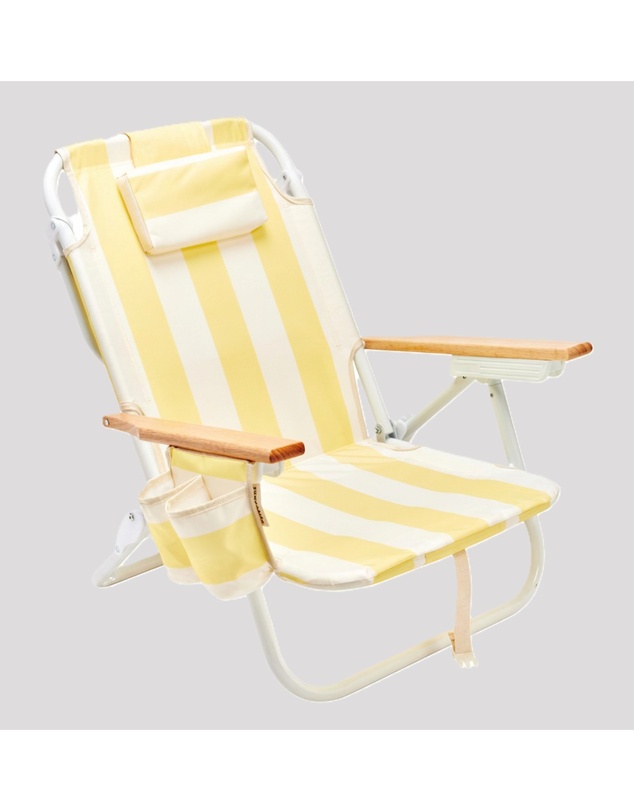 Sunnylife - Deluxe Beach Chair - La Mer Limon Stripe